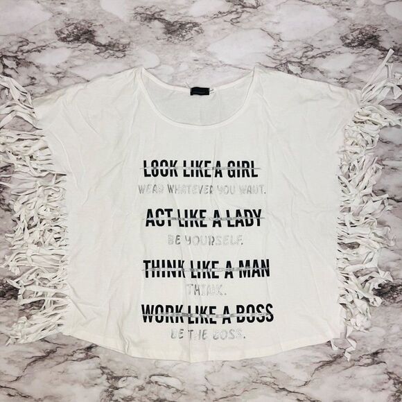 Vera Moda | Shirt with Frills | White | Women's | L - Picture 1 of 3